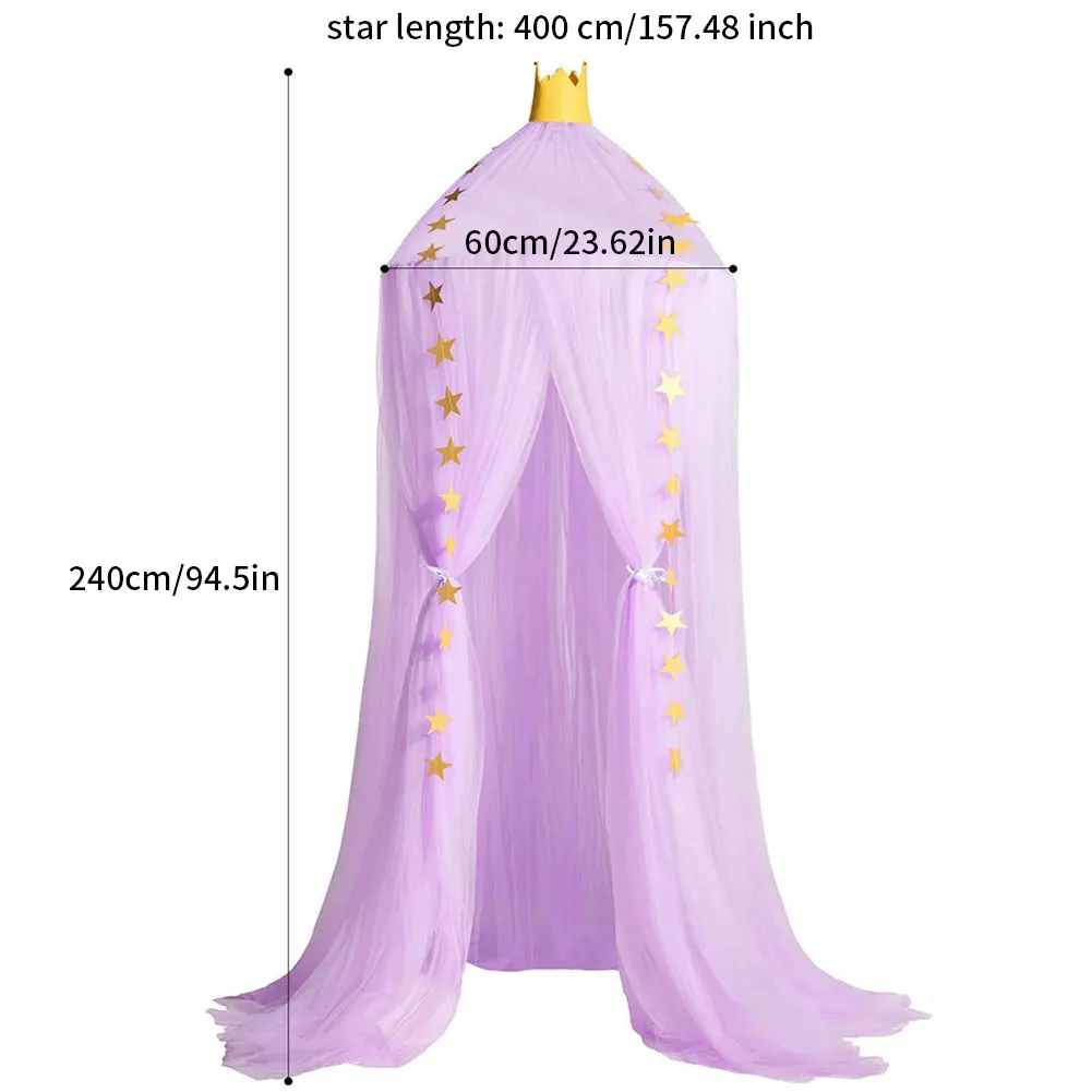 

2021 New Mosquito Net Lace Dome Mosquito Net Home Bedding Lace Canopy Bed Cover Princess Bedroom Insect-proof Elegant Netting