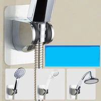 1pcs adjustable self adhesive handheld suction up chrome polished showerhead holder wall mounted bathroom shower holder bracket