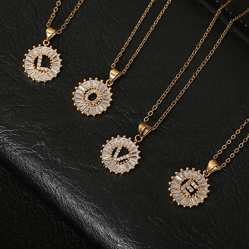 Ожерелье женское из нержавеющей стали с буквами CZ | Украшения и аксессуары