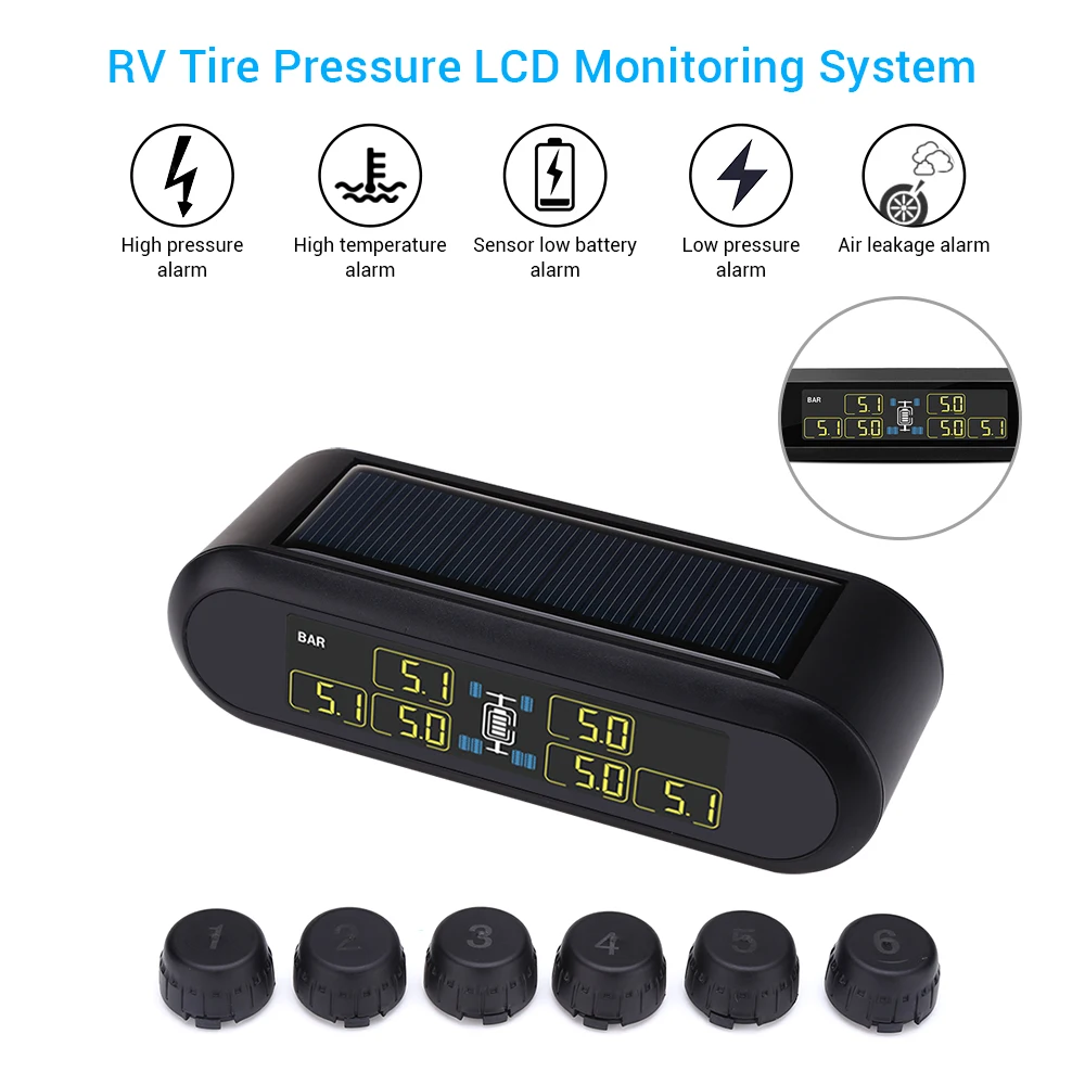 WONVON умный автомобильный телефон с ЖК-дисплеем TPMS датчик давления в шинах