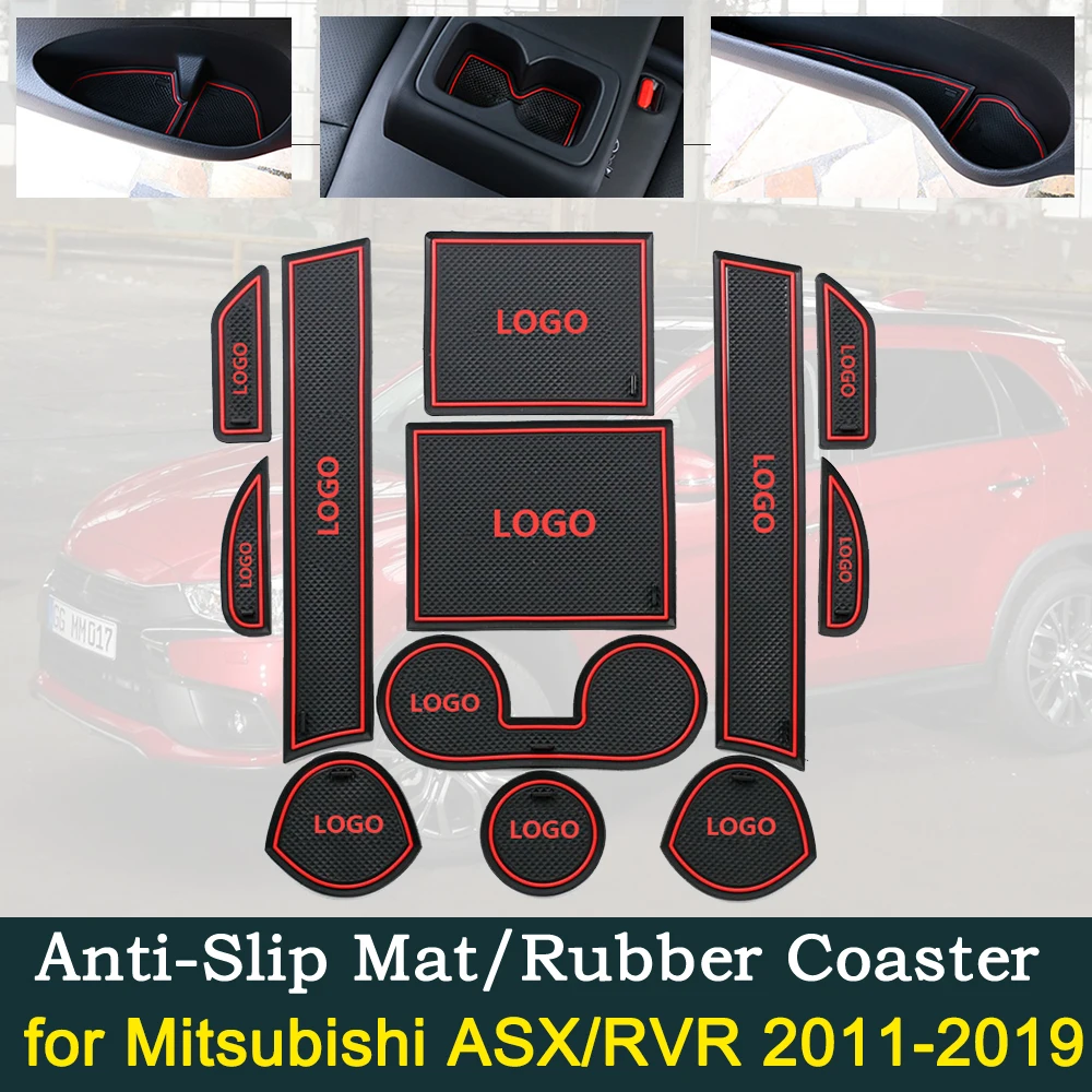 Противоскользящая резиновая накладка на дверь для Mitsubishi ASX RVR 2011 ~ 2019 Outlander Sport 2013