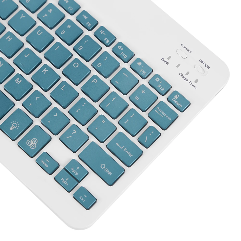 

Bluetooth Keyboard Tablet Android Windows Slim Bluetooth Multi Device Keyboard with RGB Backlight for iOS Android Computer