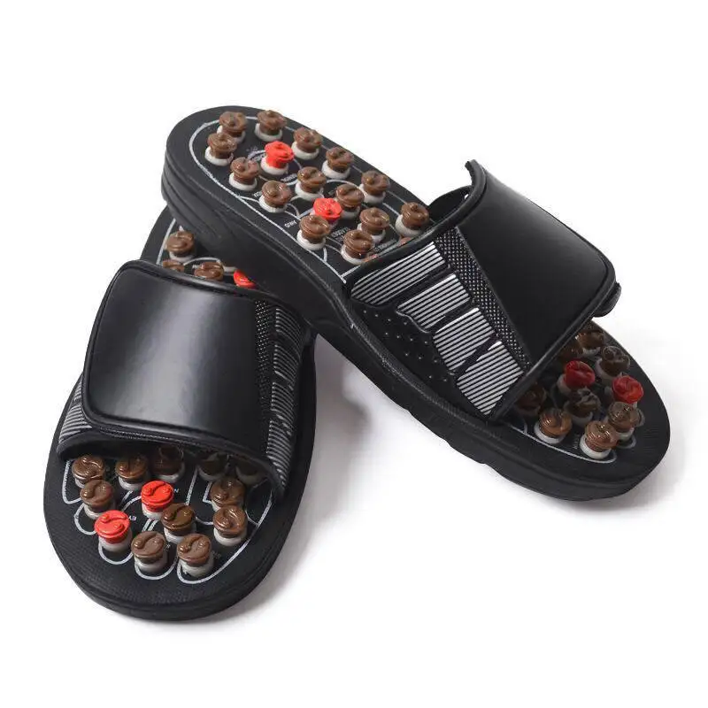 

Men's and Women's Summer Sandals Health Massage Pedicure Shoes Adjustable Foot Care Slippers Rotating Medical Shoes Size 38-45