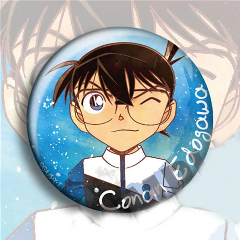 10 шт./компл. значок детектива Конана аниме атрибутика Модный кулон плакат Akai Amura