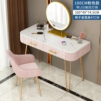 dressing table for bedroom and dimmable light mirror jewelry makeup organizer drawers of modern dresser marble desktop 100cm