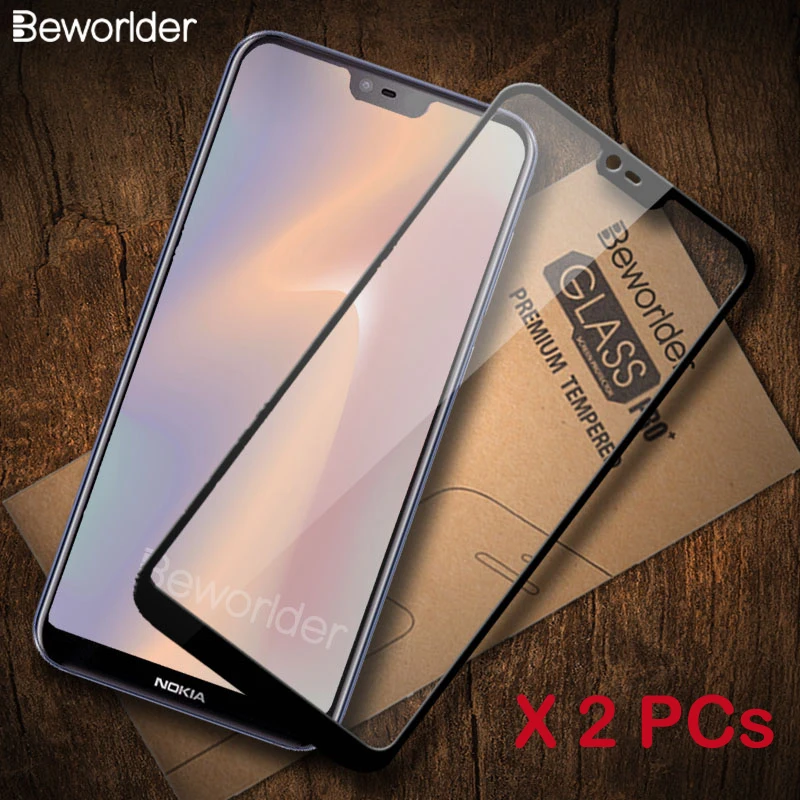 Комплект из 2 предметов Стекло для Nokia 7 Plus, 8, на возраст 1, 2, 3, 5X6 Nokia 5 6 5,1 3,1X6 пленка Экран закаленное Стекло для Nokia 6 2,1 3,1 5,1 протектор