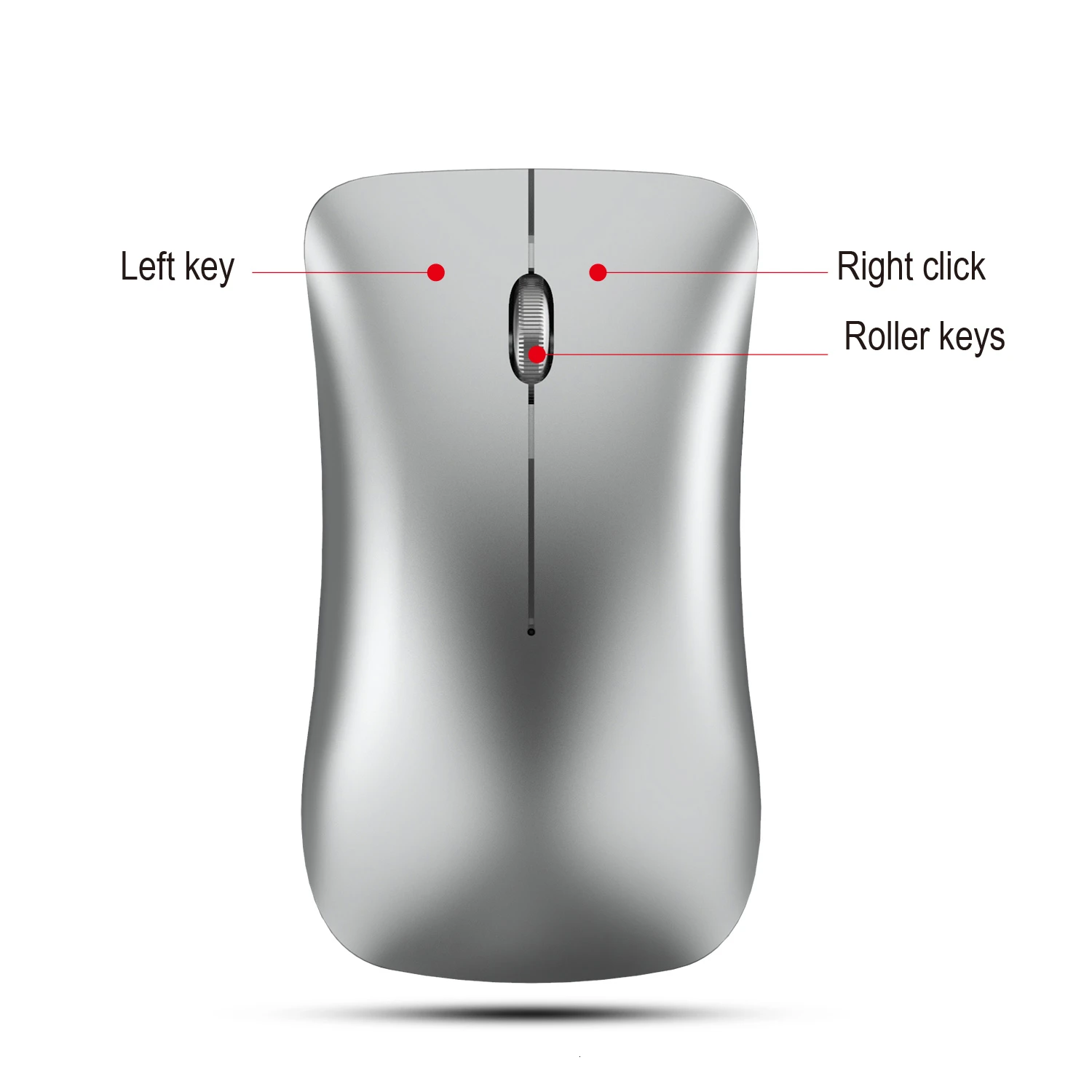 Мышь беспроводная CHYI Bluetooth 5 0/3 0 + 2 4 ГГц бесшумная перезаряжаемая 1600 точек/дюйм