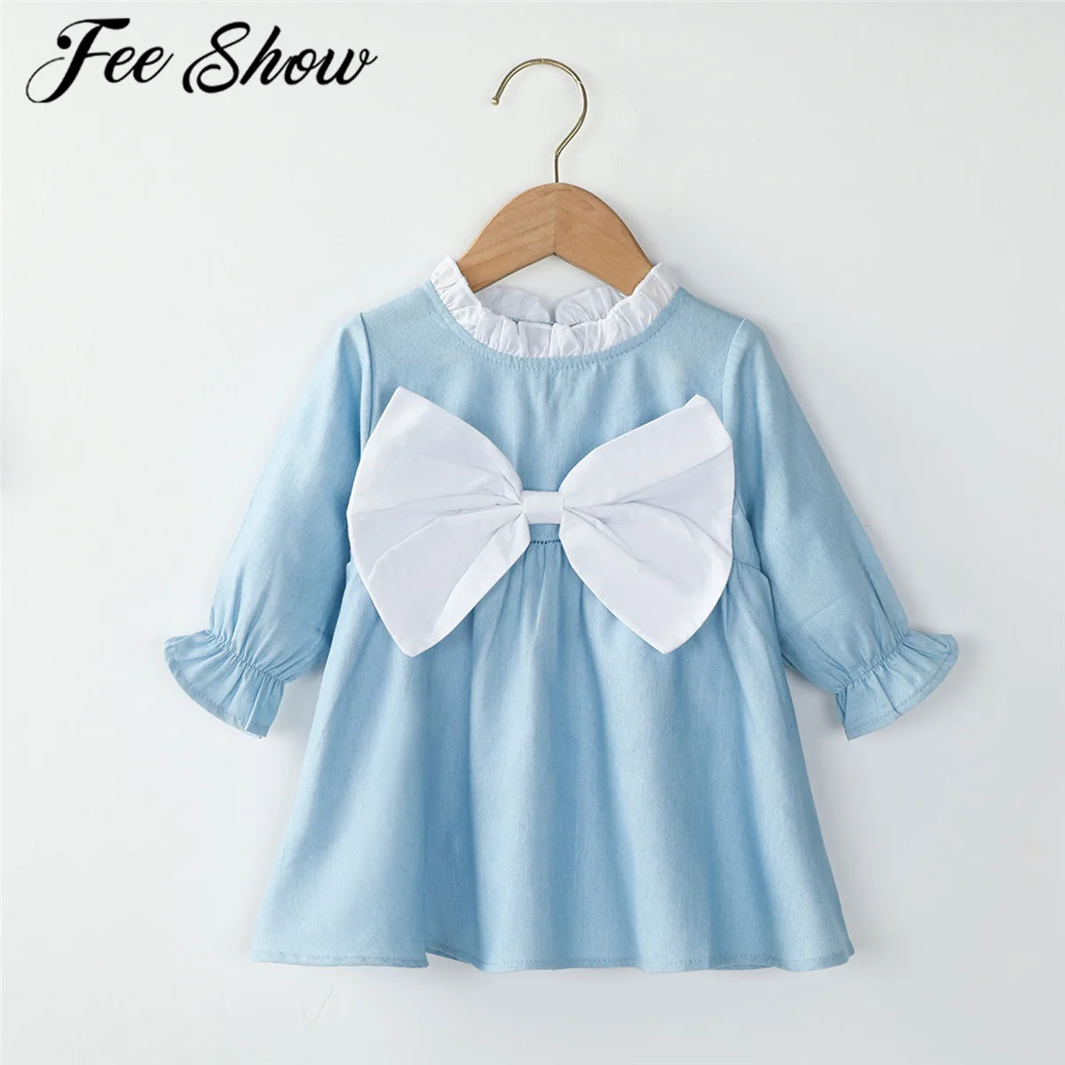 Милое весенне-осеннее платье для маленьких девочек хлопковые платья принцессы с