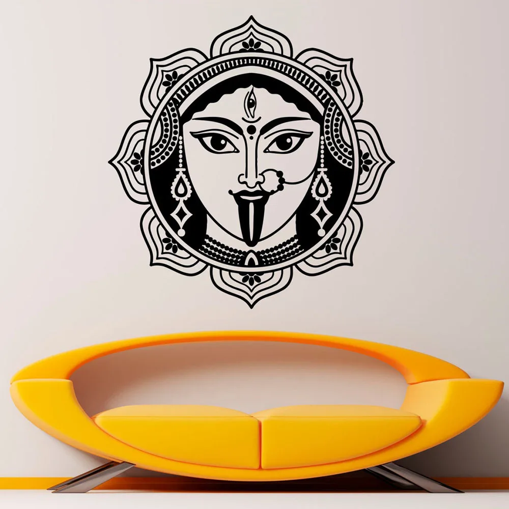 Виниловая наклейка на стену Шива индийская религия Бог дверь окно Арт спальня