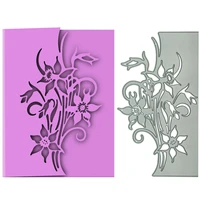 plant shape card edge cutting dies scrapbooking flower floral pattern metal cutter diy invitation gift card punch stencil mold