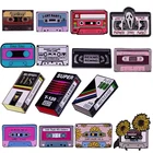 Эмалированная заколка в стиле ретро VHS, Винтажная брошь в виде микстроистой ленты, модная коллекция классических музыкальных песен и фильмов