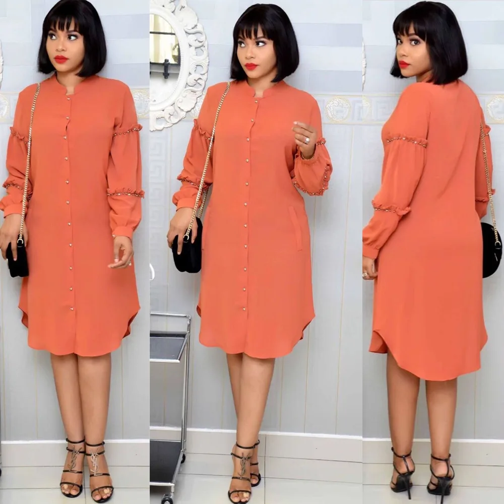 Женское платье в африканском стиле лето осень рубашки платья для женщин