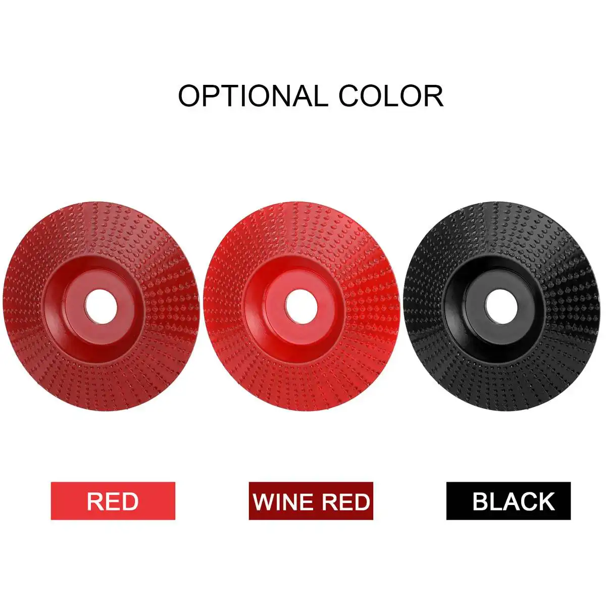 

100mm Bevel Carbide Wood Shaping Disc Grinding Wheel Wood Sanding Carving Disc Angle Grinder Tools