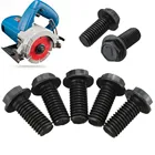 5 шт. винты для лезвия пилы M8 X 18 мм с левой резьбой, шестигранный фланец для режущего станка, винт с анти-резьбой, шестигранный винт