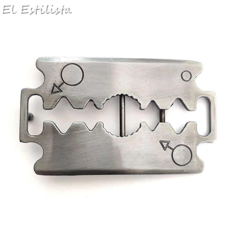 Классическая металлическая пряжка для ремня сделай сам модель бритвы 3D