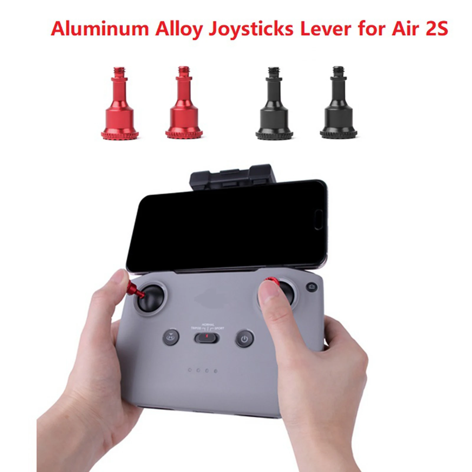

CNC Aluminum 2Pcs Remote Controller Stick for DJI Mavic Air 2 / 2S / Mini 2