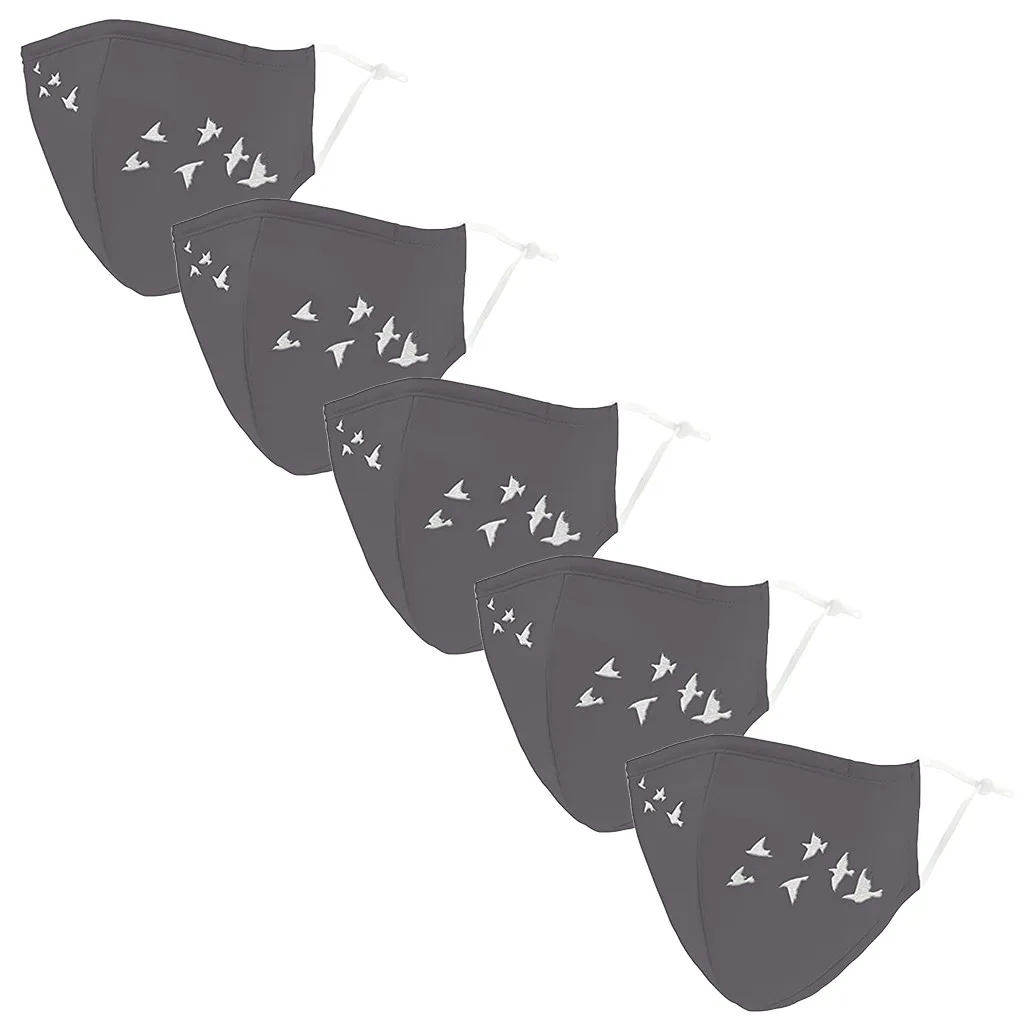 

5PCS Adult Face Masks Washable Anti-dust Reusable Mouth Cloth Pocket Mask Mouth Cover For Man And Women mondkapjes wasbaar A40