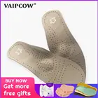 Ортопедические стельки VAIPCOW, стельки из натуральной кожи для профилактики плоскостопия с супинатором, 25 мм, подходят для мужчин и женщин