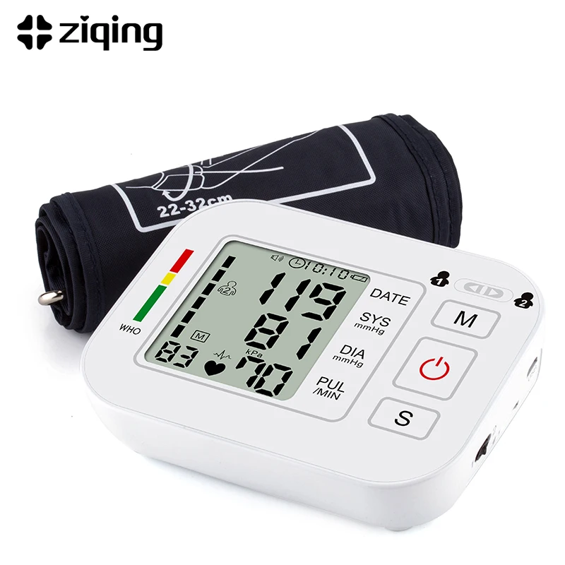 

Arm Automatic Blood Pressure Monitor Sphygmomanometer Pressure Meter Tonometer Heart Beat for Measuring Arterial Pressure
