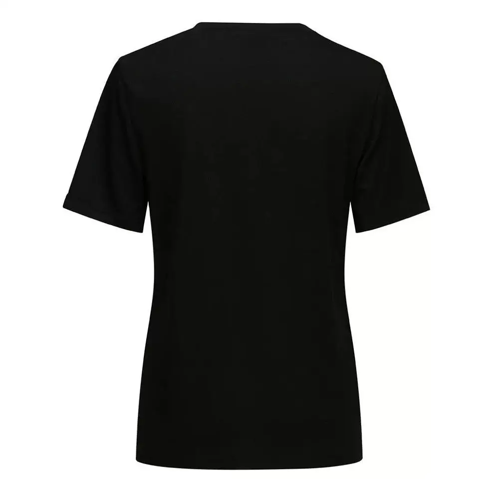 T Shirt Woman 2020 Gothic Star Punk Cat Print Tops Galaxy Short Sleeve Cat Print Black Loose Punk Casual Femme Clothing