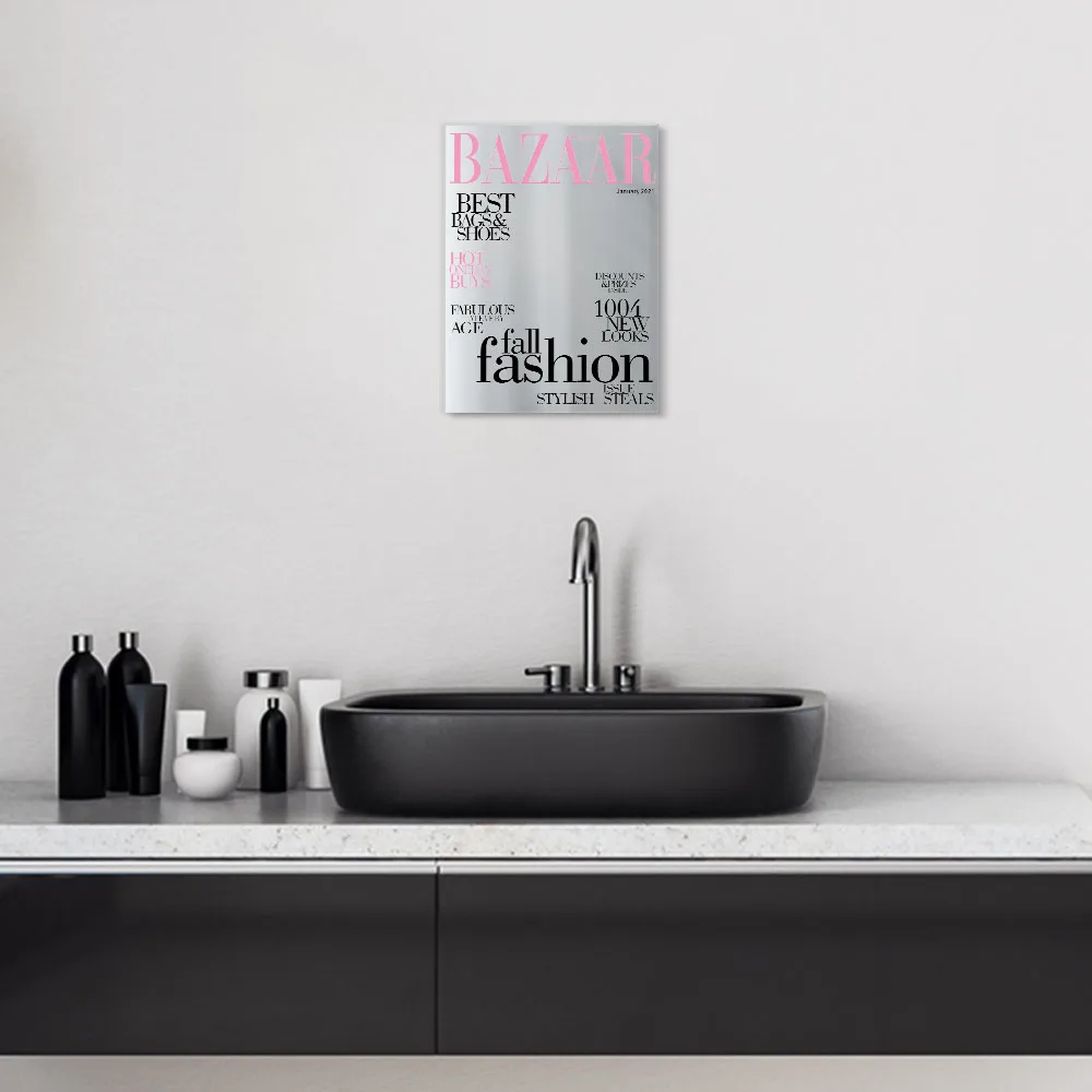 Bazaar Обложка для журналов Передняя страница зеркало Человек года супермодель