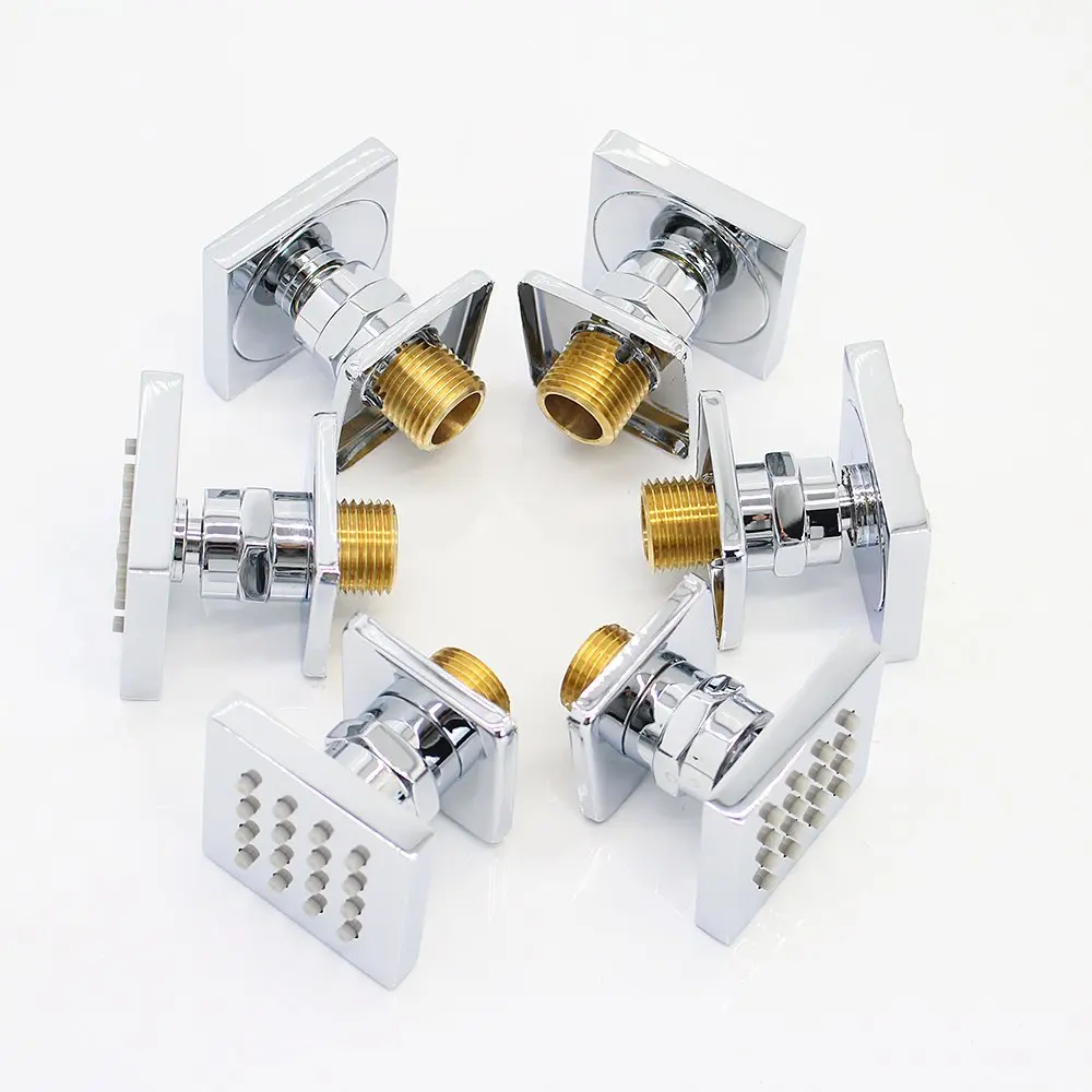 Hongdec Душ Спа латунные квадратные массажные струи спрей для душа тела