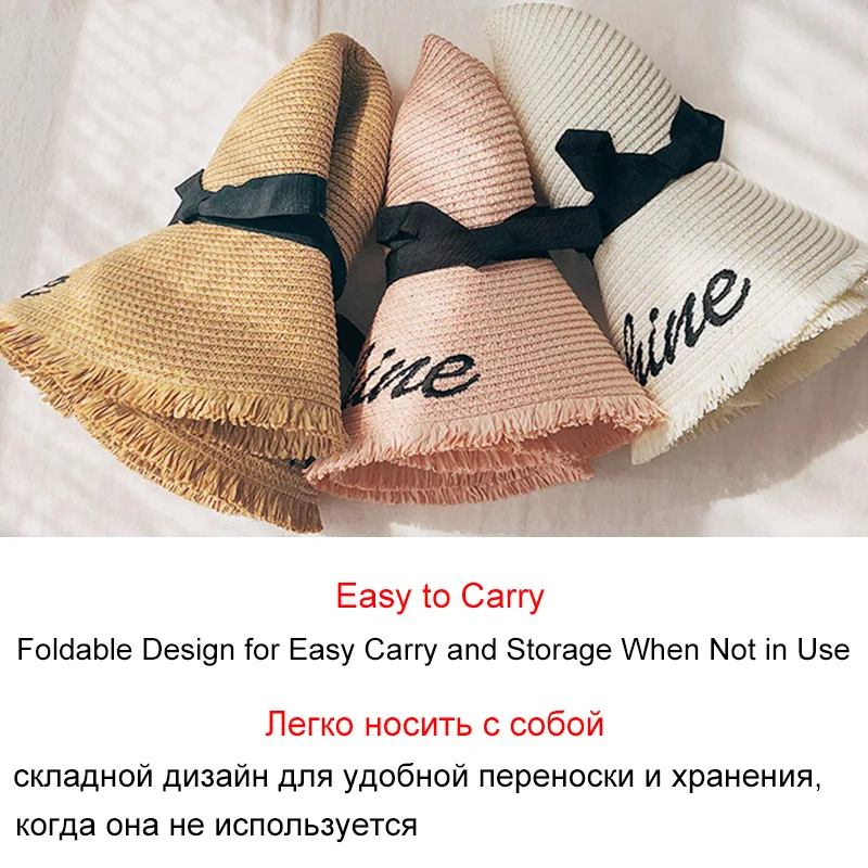 

Embroidery Summer Straw Hat Women Wide Brim Sun Protection Beach Hat 2021 Adjustable Floppy Foldable Sun Hats for Women Ladies