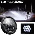 Горячая Распродажа светодиодный фар Классический Нежный 7 дюймовый круглый 140 Вт Светодиодный фар Hiкороче спереди и длиннее сзади) точечный луч для Jeep Wrangler JK TJ 97-17