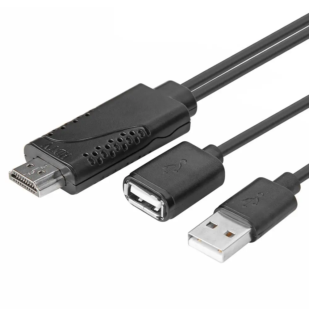 Кабель-адаптер USB мама-HDMI совместимый с мужским 1080P HD TV цифровой AV-адаптер провод