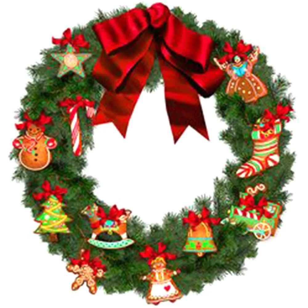 

DIY 5D Spot Drill Diamond Wreath Xmas Wreath Kit Art Hang Crystal Wreath Decor Needlecrafts Yarn Hand Embroidery Kits