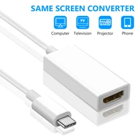 adapter cable type c to hd tv adapter usb 3 1 4k converter for pc laptop tablet connected tv monitor audio video cable