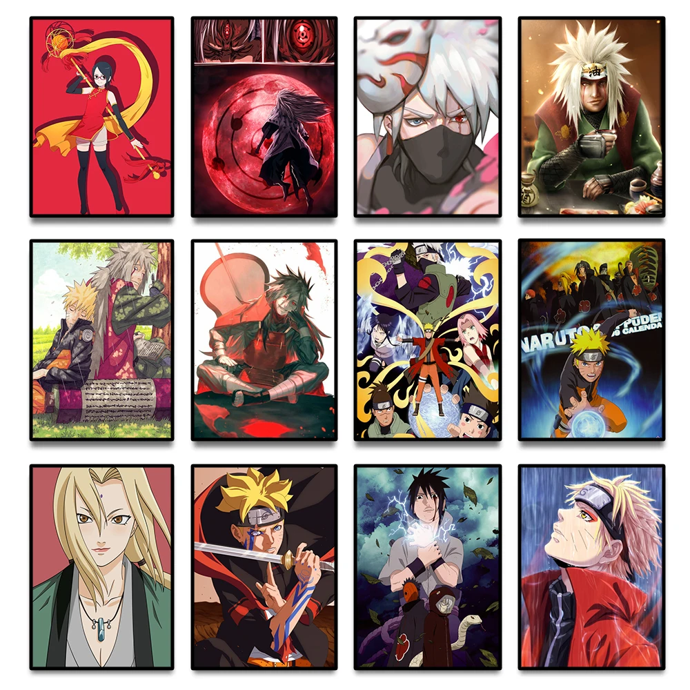 

Anime Naruto Cartoon Sasuke Kakashi Canvas Painting Wall Art Posters and Prints Home Decor Pictures Living Room Decoration