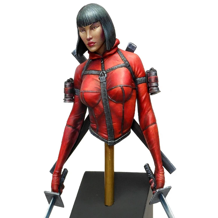 1/15 55mm Resin Model bust GK Ninja Lady Unassembled and unpainted kit | Игрушки и хобби