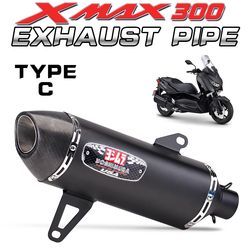 Выхлопная труба Ful System для мотоцикла Yamaha XMAX 250 300 XMAX250 XMAX300 модификация передней
