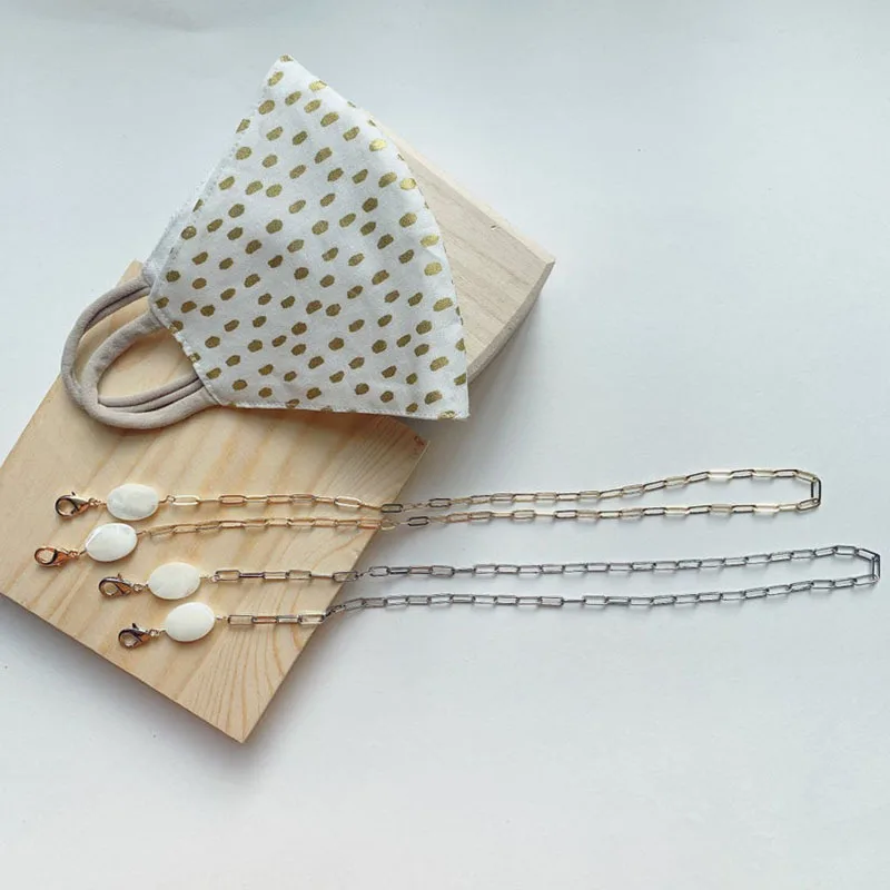 2020 шикарный золотой цвет круглая Очаровательная маска держатель цепи ремешки