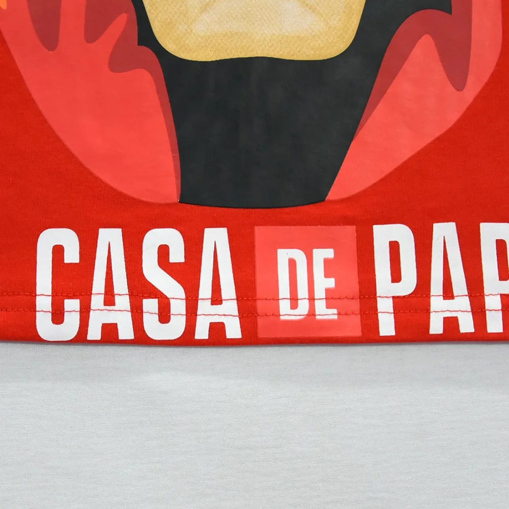 La Casa De Papel/детская футболка Летняя футболка для маленьких мальчиков и девочек, топы с рисунком денег, Детская футболка одежда из бумаги «House of paper» Enfant Happy