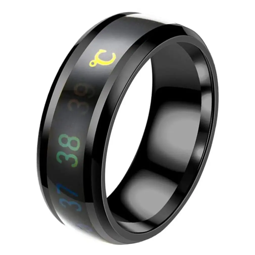 Модные умные крутые кольца термостаты цифровой термометр датчик температуры