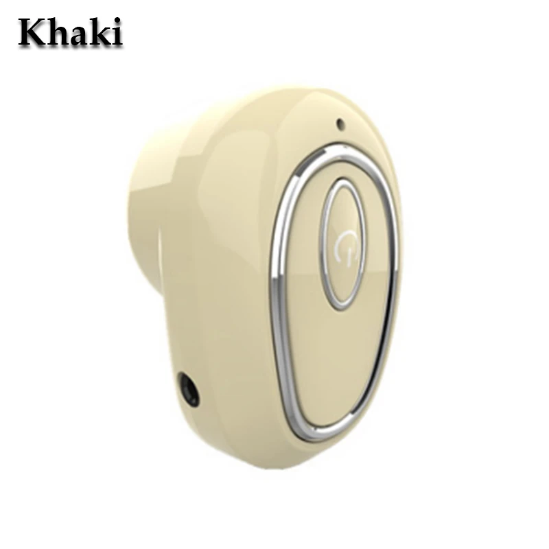 Khaki Беспроводные наушники Bluetooth V4.1, спортивные наушники с микрофоном, гарнитура, мини-вкладыши для всех телефонов huawei Xiaomi - Цвет: Khaki