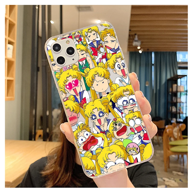 Розовая обувь для косплея Аниме Сейлор Мун платье принцессы Обложка iphone 12 11 Pro Max X