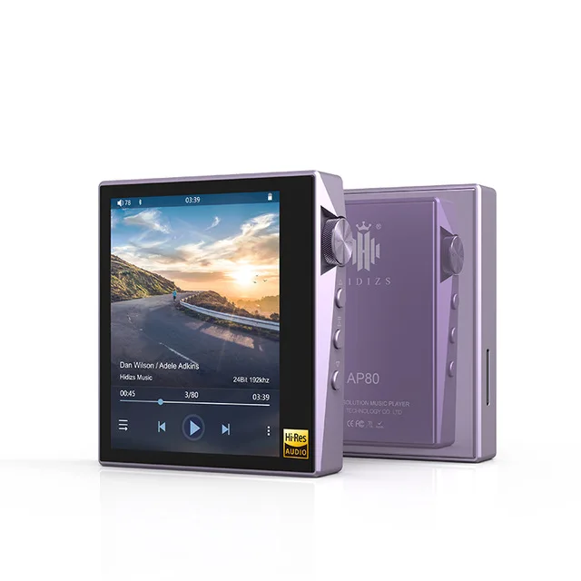 Фиолетовый Hidizs AP80 Hi-Res ES9218P Bluetooth MP3 плеер HIFI Lossless музыка LDAC USB DAC DSD fm-радио HibyLink DAP FLAC аудио плеер - Цвет: Фиолетовый