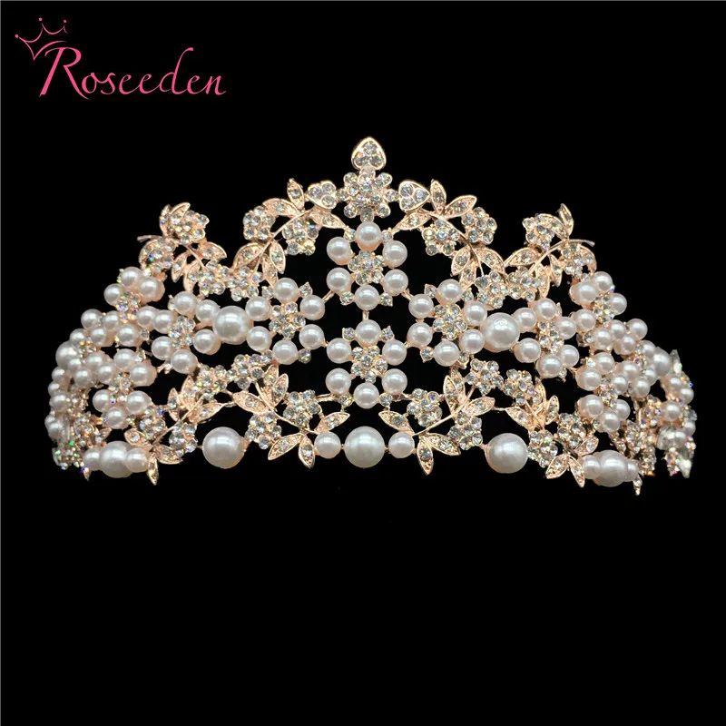 Тиара с искусственным жемчугом в Корейском стиле женская красивая тиара Женские