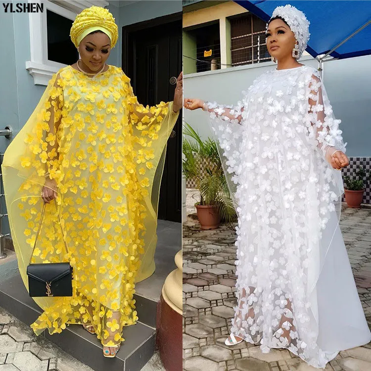 

Length 150cm African Dresses For Women 2019 Africa Clothing Abaya Muslim Long Dress High Quality Fashion African Dress For Lady