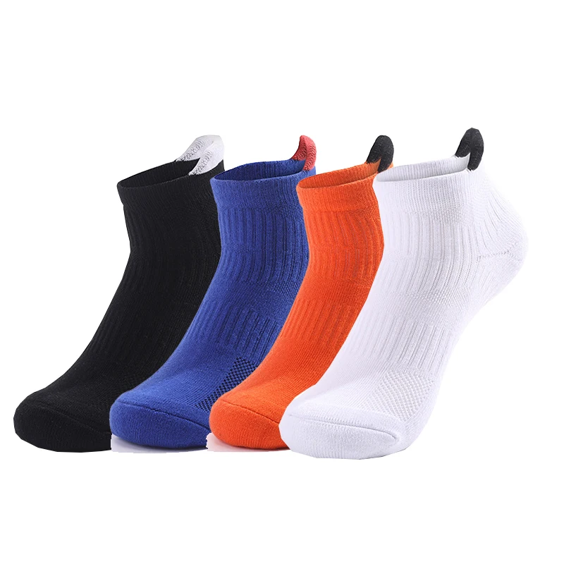 

3 Pairs Professional Sports Socks Men Woman Athletic Wear Towel Bottom Running Sock Breathable Absorb Sweat Comfy Boat Socks
