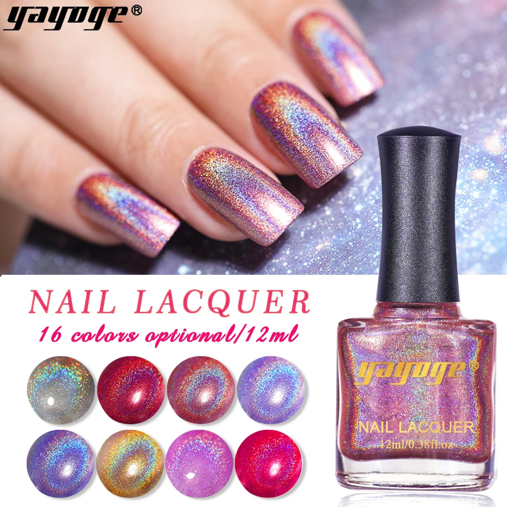 

12ml Nail Art Nail Polish 16 Colors Nail Art Polish Nail Color Nail Varnish Sequins Nagellack Gel Lacquer Polish Primer