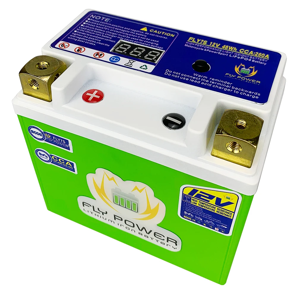 YTZ7S 12 В 48 Вт/ч CCA 260A стартовый Аккумулятор для мотоцикла LiFePO4 Встроенный BMS литиевый