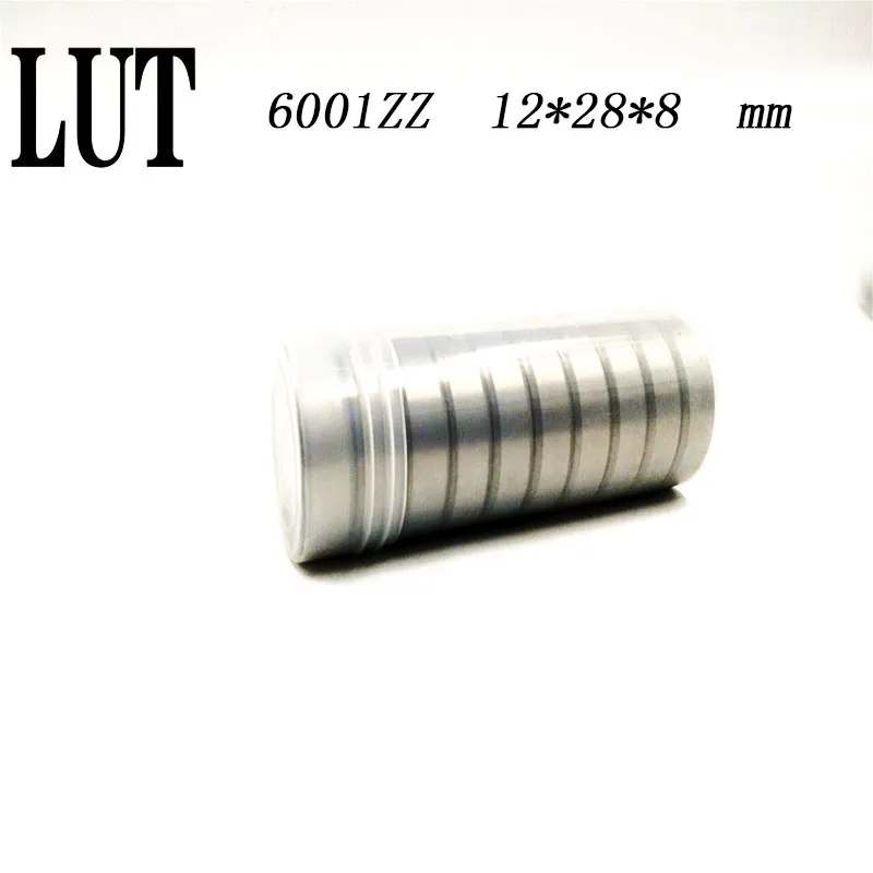 

High quality 50PCS 6001ZZ Bearing ABEC-5 12x28x8 mm Deep Groove 6001 ZZ Ball Bearings 6001Z 80101 Z 6001z Bearing 12*28*8 mm