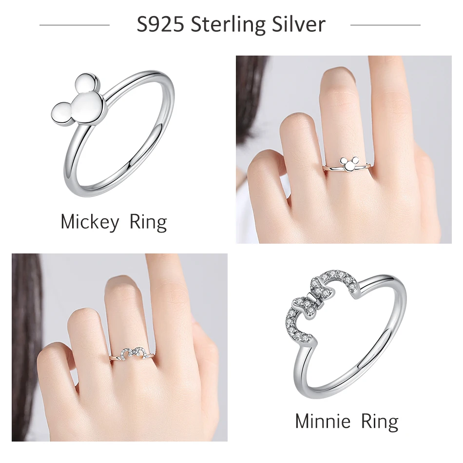 Подлинный ELESHE 925 Серебряное кольцо со стразами с украшением в виде кристаллов CZ