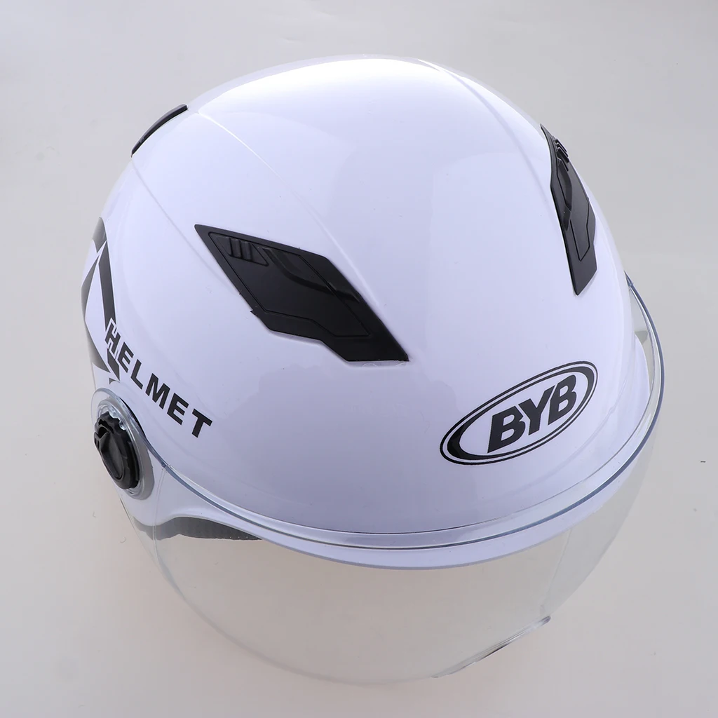 

MagiDeal Motorcycle Helmet Single Shield Racing Moto Helmet White