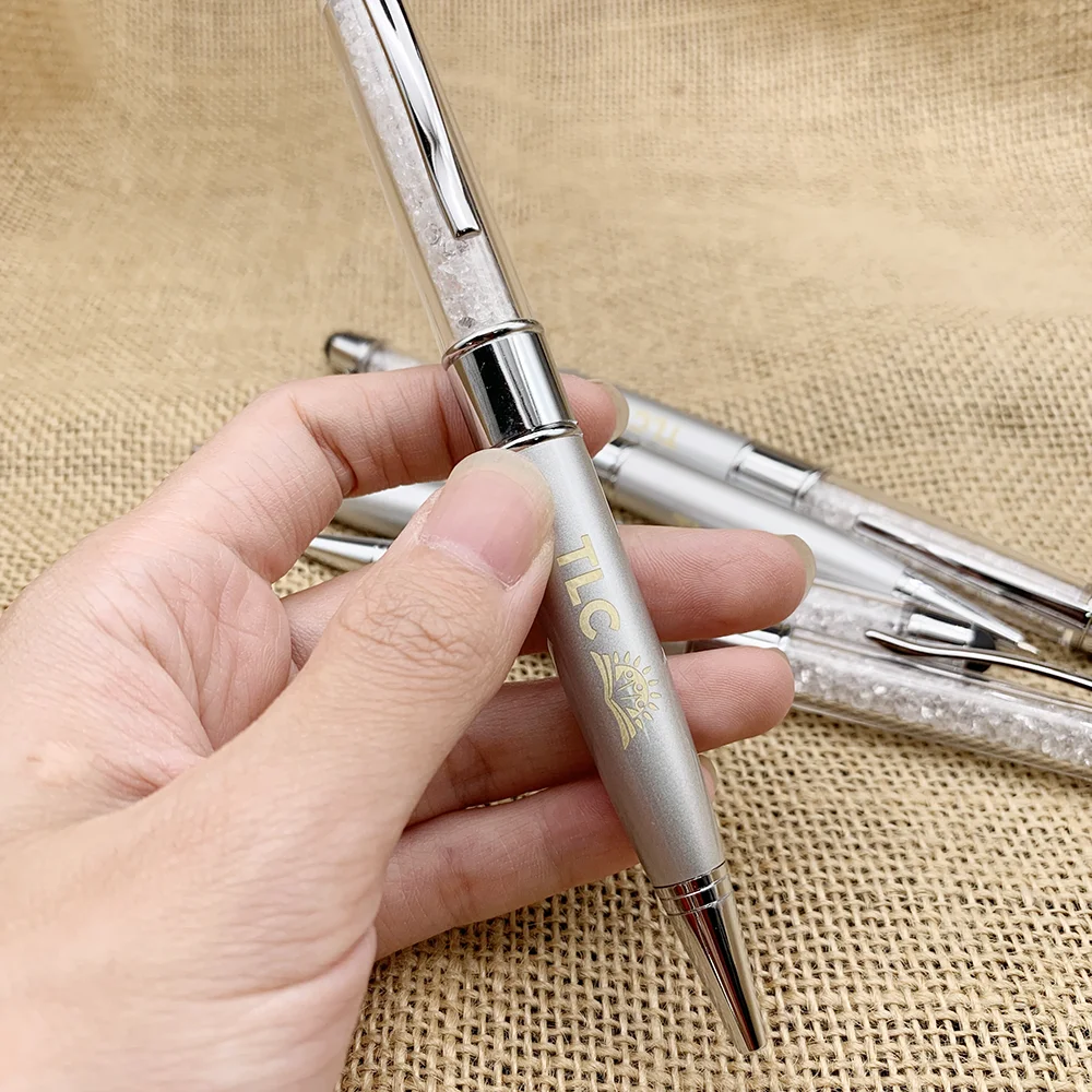 10 шт./лот Алмазная шариковая ручка с бесплатным логотипом Usb флеш накопитель