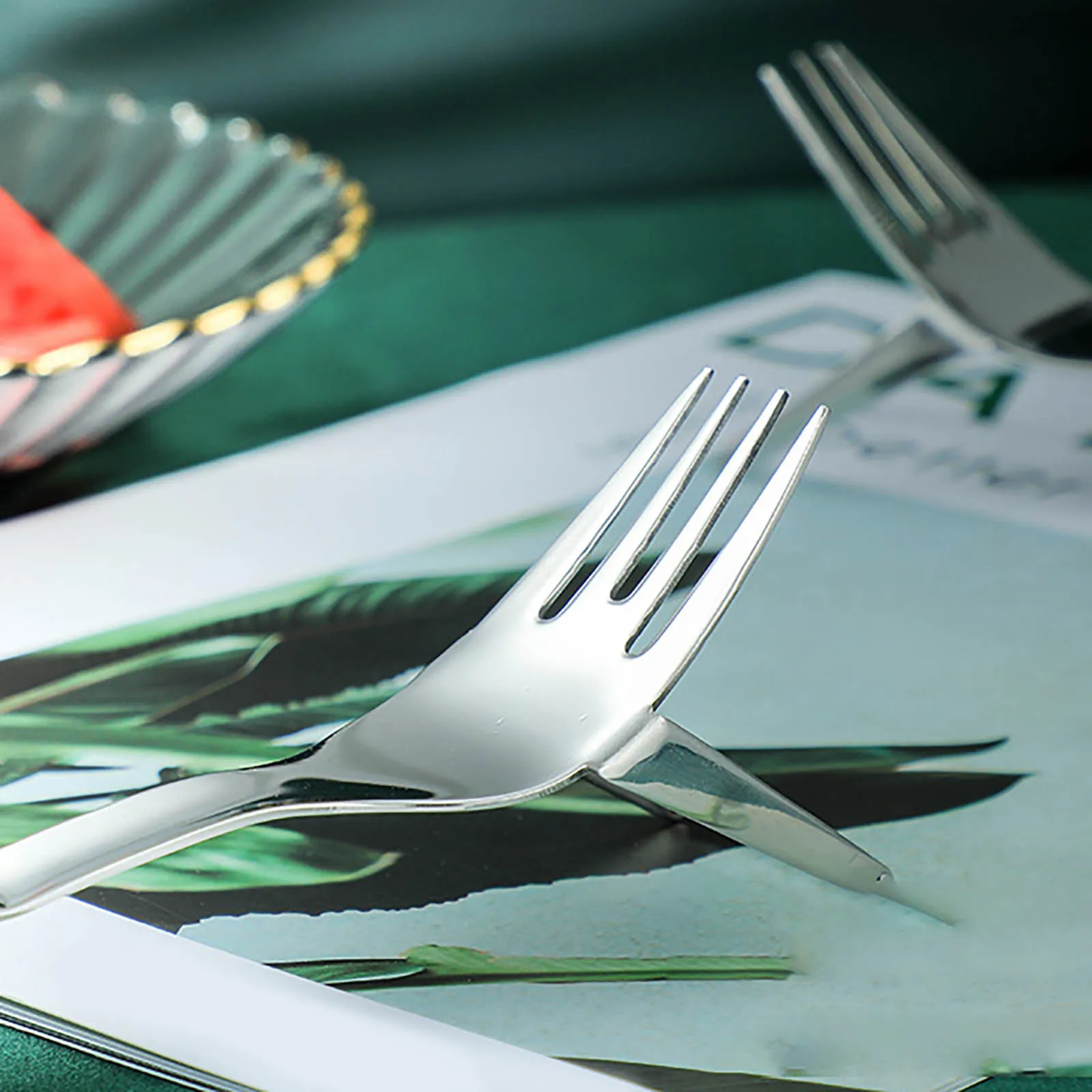 Новинка 2021 слайсер для арбуза резак дыни из нержавеющей стали вилка фруктов